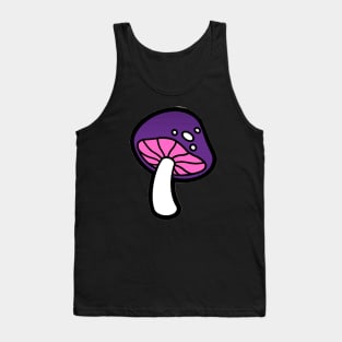 Purple Trippy Mushroom Tank Top